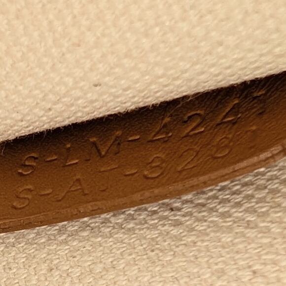 Celine Tan/Natural Mini Cabas Vertical Leather/Textile Logo Tote Bag - Picture 3 of 12